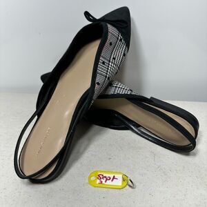 Ann Taylor Size 9,5 Vanna Suede Slingback Flats Pointy Toe  New